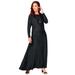 Plus Size Women's 2-Piece Dolman Sleeve Skirt Set by The London Collection in Black (Size 14/16)