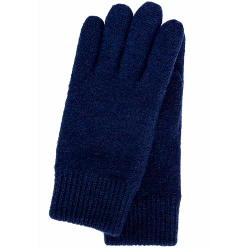 Strickhandschuhe KESSLER Gr. L, blau (dunkelblau) Damen Handschuhe wind- und wasserabweisend, Strickbund