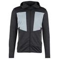 CMP - Jacket Fix Hood Melange Grid Tech - Fleecejacke Gr 50 grau/schwarz
