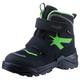 Winterboots SUPERFIT "SNOW MAX WMS: Weit" Gr. 26, bunt (dunkelblau, neongrün) Kinder Schuhe Stiefel Boots