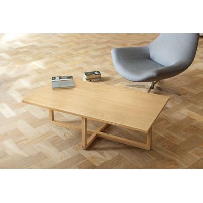 Couchtisch WOODMAN "Milo", braun (eiche, eiche, eiche), B:115cm H:38cm T:60cm, Tische, Breite 115 cm, Gestell aus Massivholz Image
