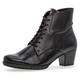Schnürstiefelette GABOR "Palma" Gr. 40, schwarz Damen Schuhe Reißverschlussstiefeletten mit Innenreißverschluss