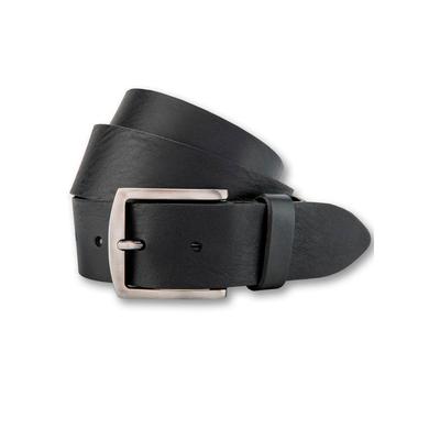 Ledergürtel BERND GÖTZ, Damen, Gr. 95, schwarz, Rindsleder, unifarben, casual, Gürtel, mit mattsilberner Dornschließe Image