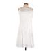 Ronni Nicole Casual Dress: White Dresses - Women's Size Large