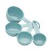 KitchenAid® Kitchenaid Measuring Cups, Set Of 4, Aqua Sky Plastic in Blue | 3.04 H x 3.63 W x 7.4 D in | Wayfair KQ058OHAQA