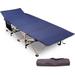 Redcamp Folding Camping Cots Heavy Duty, 28" Portable Sleeping Cot for Camp Office Use in Blue | 15 H x 28 W x 75 D in | Wayfair RC18102