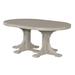 Ebern Designs Pelagius Oval 30.25" Outdoor Table Plastic in Gray/Brown | 30.25 H x 72.5 W x 48 D in | Wayfair DDCF50BAC7CC458EB0824E66636E25BD