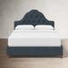 Birch Lane™ Alpine Tufted Upholstered Low Profile Standard Bed Upholstered, Linen in Black | King | Wayfair D0D2E10868764C28896B9867615584F0