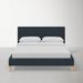 Joss & Main Mirabella Upholstered Low Profile Platform Bed Upholstered in Gray | King | Wayfair D175B50797CD47E787DCA8FAAA27511D