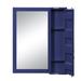 17 Stories Mirror, White Metal in Blue | Wayfair 8A7B92BD289F47EA98A313D127B49EEF