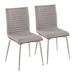 Orren Ellis Afreen Side Chair Dining Chair Upholstered/Fabric in Gray | 34.25 H x 17.25 W x 21 D in | Wayfair 0A32895D1E614AA9A284C6F9F44C9735