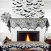 The Holiday Aisle® 4pcs Halloween Spider Web Tablecloths Set w/ 60 Pvc Veneered Bats(4 Different Sizes), Polyester | Wayfair