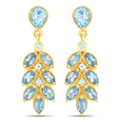 Rafaela Donata Ohrringe Sterling Silber Amethyst in Gelbgold Turquoise Damen Image