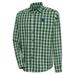 Men's Antigua Green Tulane Wave Carry Long Sleeve Button-Up Shirt