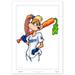 Los Angeles Dodgers 14" x 20" Looney Tunes Limited Edition Fine Art Print
