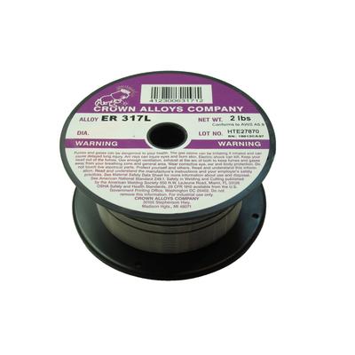 Crown Alloy .035 x 2# ER 317L Stainless Steel MIG 2 lb SPOOL