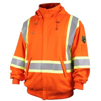 Revco Black Stallion TruGuard 200 9oz Orange Full-Zip Hooded Sweatshirt