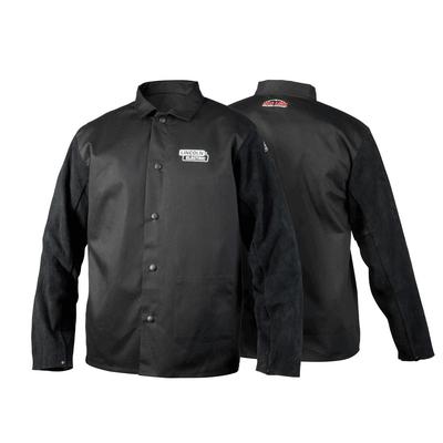 Lincoln Traditional Split Leather-Sleeved Welding Jacket - XLarge (K3106-XL)