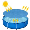 Couverture solaire pour piscine hors sol isolation thermique en forme de cœur moteurs