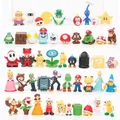 Super Mario Bros PVC Action Figure Jouets pour Enfants Luigi Yoshi Matkey Kong Slow Room Modèle