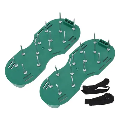 Chaussures d'aérateur de pelouse verte avec pointes courtes conditionneur de sol semelle de