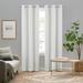 Eclipse Pembroke 100% Blackout Curtains, Faux Linen Grommet Window Curtains (2 Panels)