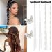 Long Rhinestone Hair Chains Hair Jewelry Blinger Hair Gems Pearl Hair Clip Hair Extensions Rhinestone Nightclub Party Daily Hair Accessories for Women and Girls (pearl)