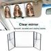 Honrane LED Vanity Mirror Car Makeup Mirror: 1 Set Foldable Car Sun Visor Vanity Mirror with Easy Installation for Auto