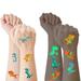 Luminous Temporary Tattoos for Kids Party Favors Stickers Gifts for Girls Butterfly Princess Birthday Party Decorations Supplies Fake Tattoos Fairy Makeup - dinosaur