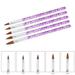 Fnochy Black of Friday Deals 2023 Personal Care for Women Nail Art Crystal Pen Set Carving Pen Crystal Nail Extension Gel Applicable Brush Set Of 5