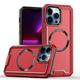 Designed for For iPhone 14 Pro Case Dual Layer Heavy Duty Tough Rugged Light Weight Compatible with MagSafe Rugged Military Grade Drop Protection Cover For iPhone 14 Pro - 6.1 Red