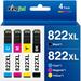 822 Ink for 822 XL Epson Ink for Epson 822XL Ink Cartridge for Epson 822 Ink for Epson Pro WF-3820 WF-4820 WF-4830 WF-4833 WF-4834 WF-3823 Printer (Black Cyan Magenta Yellow 4-Pack)