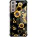 Compatible with Samsung Galaxy S21 Case Sunflower B Pattern Hard PC Back and Soft TPU Sides Scratchproof Shockproof Protective Cute Phone Case for Galaxy S21 5G