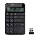 2 Keys Keyboard 2.4G Mini 2-in-1 Wireless USB Numeric Keypad With Calculator Display Screen Hex Gaming Ps5
