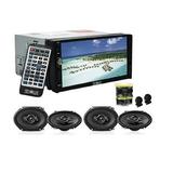 7 Double Din Multimedia DVD Player With 2 Pair Pioneer TS-A6966R 6x9 Speakers And Free Absolute TW600 Tweeter