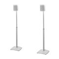 Open Box Sanus WSSA2-W1 White Pair Speaker Stands Damaged Manufacturers Box