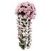 Miyuadkai Artificial flowers 1 Pcs Artificial Vines Flower Wall Hanging Faux Rattan Plant Flower Home Decor For Wall Hanging Baskets Wedding Garland Hanging Basket Flowers Living Room Dec tools B