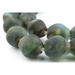 Jumbo Bicone Recycled Glass Beads - Beaded Wall Hangings - Extra Large African Sea Glass Beads 25mm - The Bead Chest (Blue Green Brown & White)