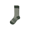 Men's Grid-Knit Dress Calf Socks - Olive - Large - Bombas