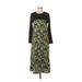 Zara Casual Dress - Midi: Black Camo Dresses - Women's Size Small