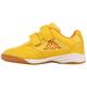 Hallenschuh KAPPA Gr. 36, gelb (yellow, orange) Kinder Schuhe Klettschuh Hallenschuh Sneaker low Hallenschuhe