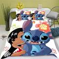 Doiicoon Lilo and Stitch Bed Linen, Stitch Bed Linen 135 x 200 cm for Teenagers, Lilo & Stitch Bed Linen Set 3D Print Duvet Cover (14.220 x 240 cm)