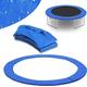 HRTS Replacement Trampoline Safety Pad Mat,6FT 8FT 10FT 12FT 13FT 14FT Trampoline Replacement Spring Pads Cover Enclosure Surround Bundle Safety Guard Padding,Blue,13Ft