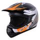 Zorax Orange/Silver L (53-54cm) KIDS Children Motocross Motorbike Helmet Dirt Bike ATV Motorcycle Helmet ECE 22-06