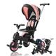 FableKids Tricycle 7in1 Kids Tricycle Kids Handlebar Bike Baby Stroller | Parent Steering | Canopy | From 18 Months | 360° Seat | Pink