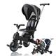 FableKids Tricycle 7in1 Kids Tricycle Kids Handlebar Bike Baby Stroller | Parent Steering | Canopy | From 18 Months | 360° Seat | Grey