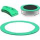 HRTS Replacement Trampoline Safety Pad Mat,6FT 8FT 10FT 12FT 13FT 14FT Trampoline Replacement Spring Pads Cover Enclosure Surround Bundle Safety Guard Padding,Green,14Ft