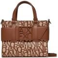 Armani Exchange Women's Essential, Susy, Sustainable, All Over Logo m Tote, Multi-Coloured, One Size