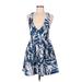 J.O.A. Los Angeles Casual Dress: Blue Dresses - Women's Size Medium