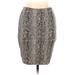 Tart Casual Pencil Skirt Knee Length: Brown Bottoms - Women's Size Medium